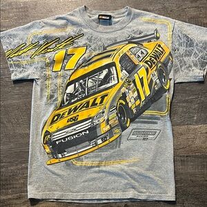 Nascar Gray and Yellow Short Sleeve Tee